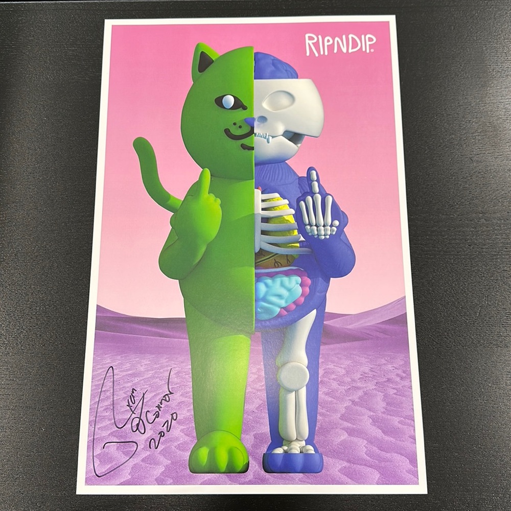 Rip N Dip Signed Anatomy Poster